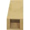Ekena Millwork 5-inch W x 10-inch D x 10-inch H Aspen Rough Cedar Woodgrain TimberThane Knee Brace, Primed BRCUR05X10X10ASPRCPR - alternate 2